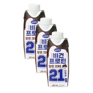 CJ제일제당 얼티브 비건프로틴 초코 250ml (3개)_이미지