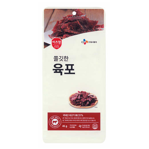 CJ프레시웨이 이츠웰 더 쫄깃한 육포 45g (8개)