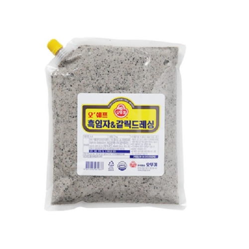 오뚜기 흑임자앤갈릭 드레싱 1kg_이미지