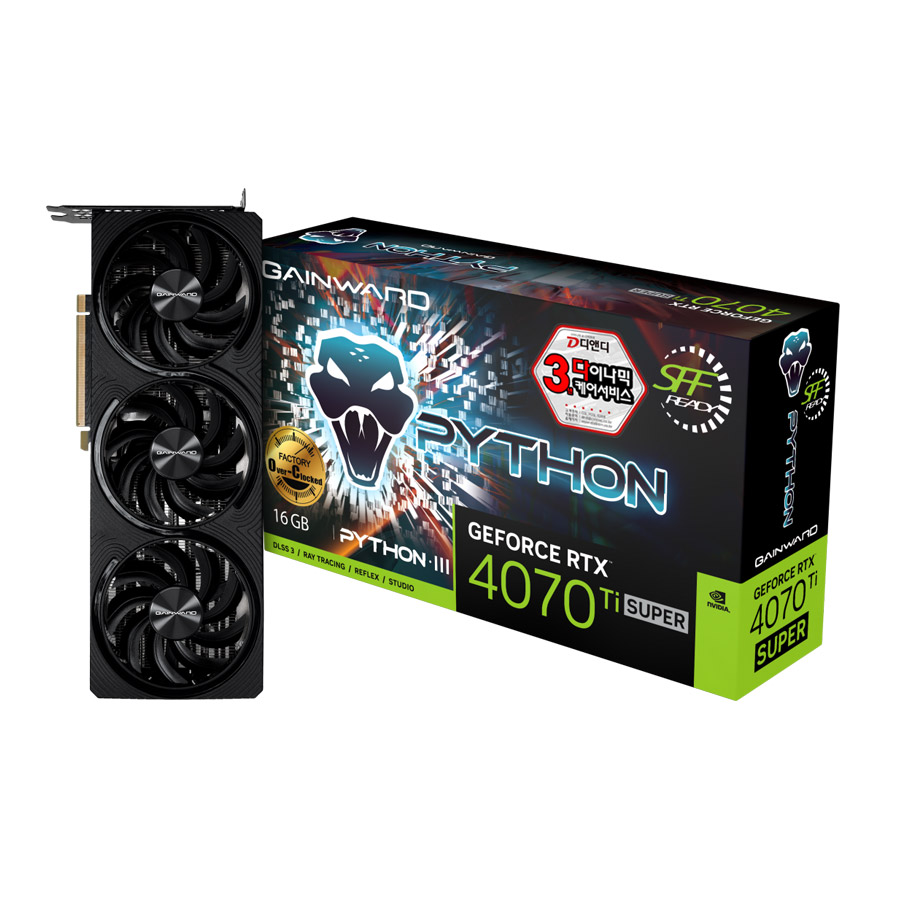 GAINWARD ������ RTX 4070 Ti SUPER ���̽� III OC D6X 16GB