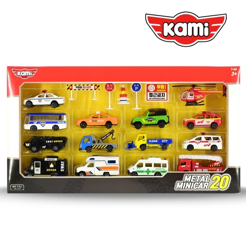 카미 다이캐스트 메탈 미니카 20종세트 자동차 장난감