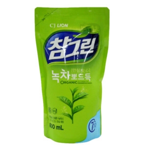 참그린 기름기 뽀드득 레몬녹차 리필 800ml (1개)_이미지