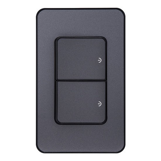 제일전기공업 디아트플러스 2구 스위치 메탈그레이