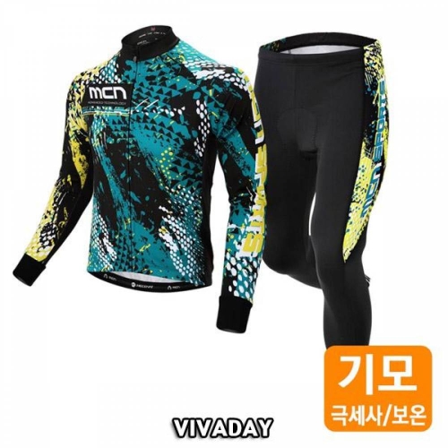  꾸메데코 MC-A240 란슬롯 기모 긴팔져지9부 패드팬츠 세트