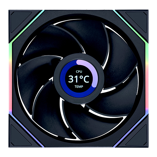 리안리 UNI FAN TL Wireless LCD 140 리버스 (블랙)_이미지