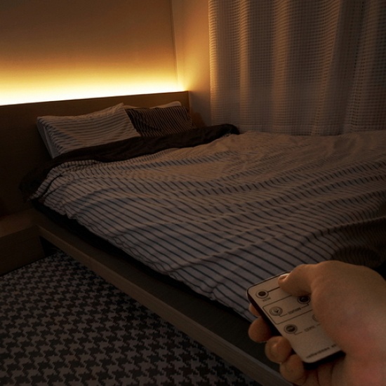 LED H2 히든 침대 간접조명