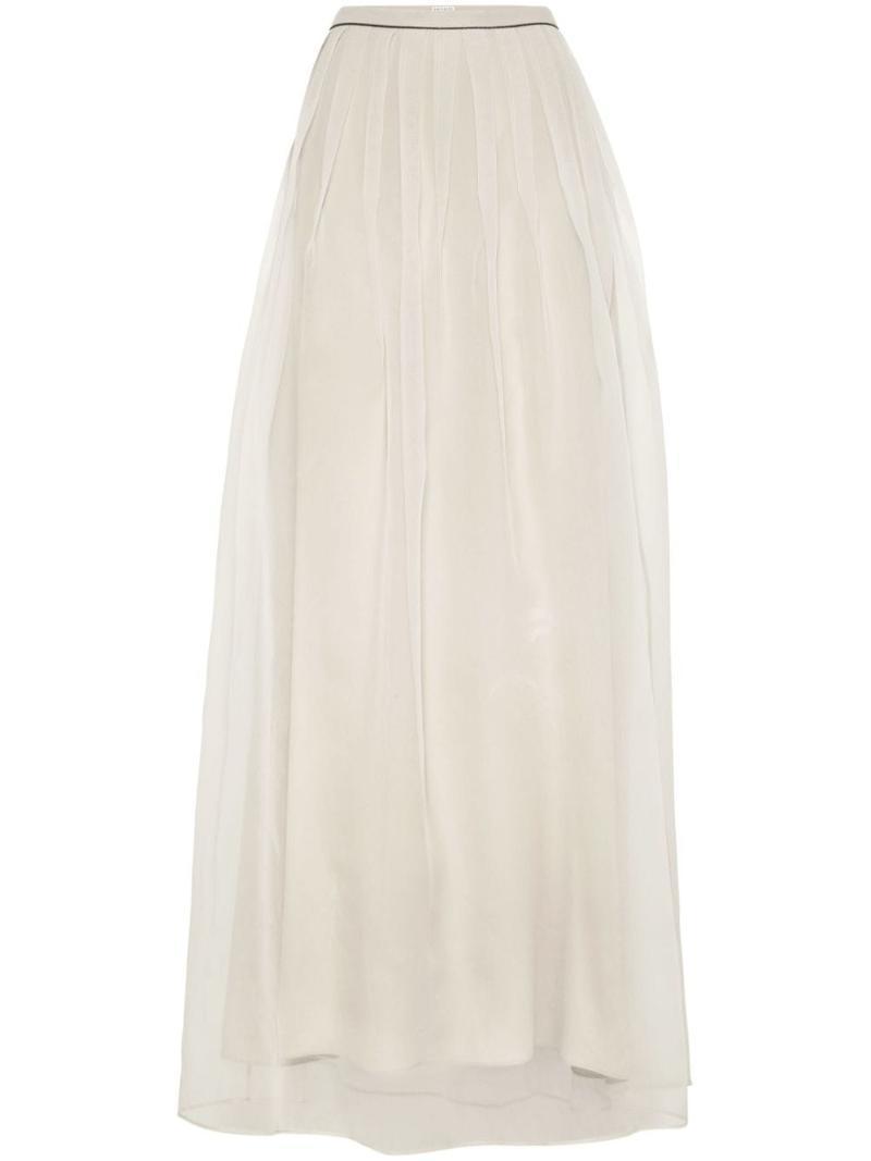 NB30 여성 스커트 SILK MAXI PLEATED SKIRT MF940G3538C8539