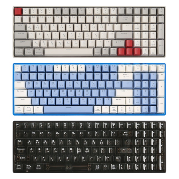 지클릭커 슈퍼히어로 MK100 무선 기계식 (레트로 레드)