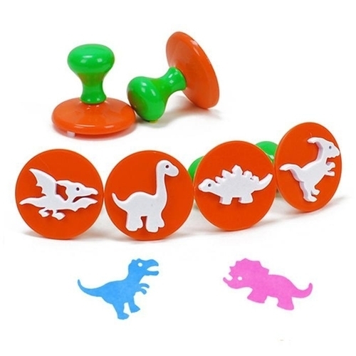 키즈맘아트 도장놀이 라인 스탬프 6종세트 공룡모양 47332195