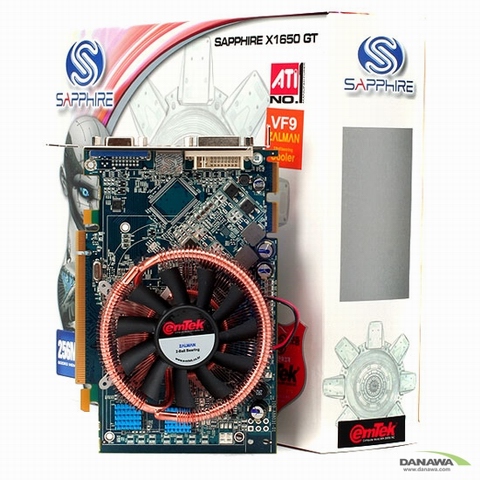 SAPPHIRE 라데온 X1650GT D3 256MB VF9 이엠텍_이미지