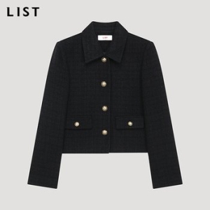 리스트 여성 울 트위드 싱글 카라 자켓 TWWJKP72100_이미지