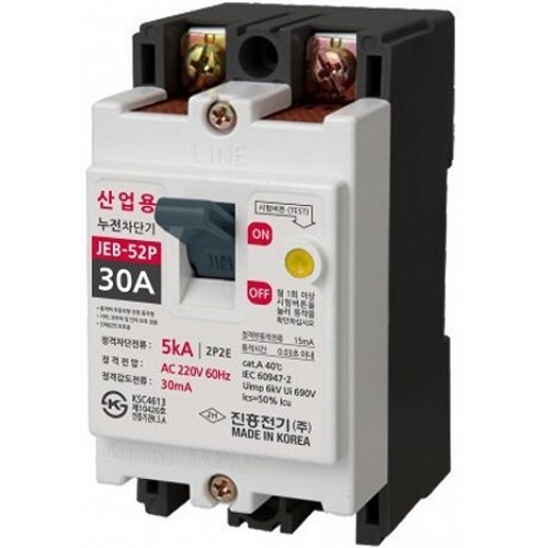 진흥전기 산업용 누전차단기 JEB-52P 30A