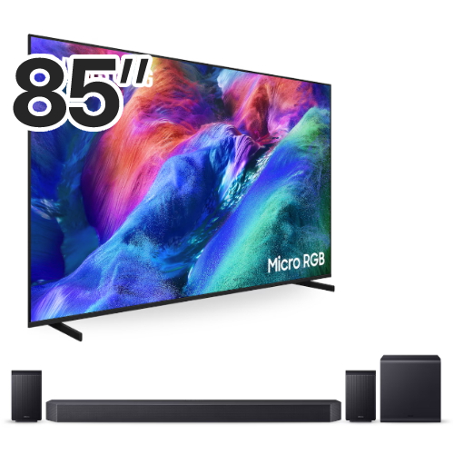 삼성전자 Micro RGB KMR85RH9GAFXKR (스탠드+사운드바, HW-Q990F)_이미지