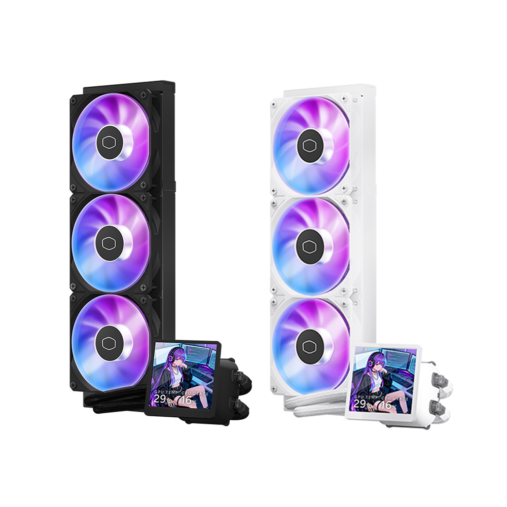 쿨러마스터 MasterLiquid Core LCD 4인치 360 ARGB (블랙)_이미지