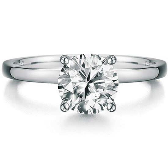 로이드 L-Diamond 1캐럿 4프롱 솔리테어 14K 반지 LRD22006D_이미지