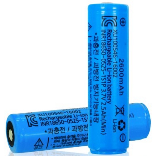 마이리빙 리튬이온 18650 배터리 2600mAh 고방전율 (벌크) (1개)_이미지