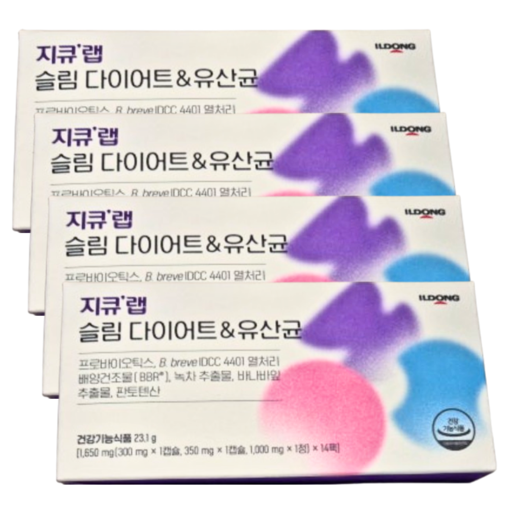 일동제약 지큐랩 슬림 다이어트 & 유산균 14포 (4개)_이미지