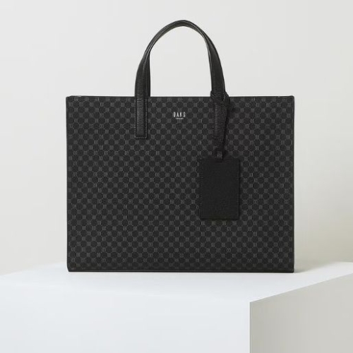 닥스 블랙 DD 패턴 노트북 수납_DBBA5F601BK (15형)_이미지