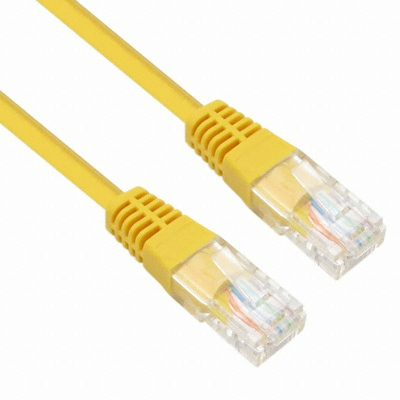 강원전자 NETmate CAT.5E UTP 다이렉트 랜케이블 옐로우 (NMC-U520Y, 20m)_이미지
