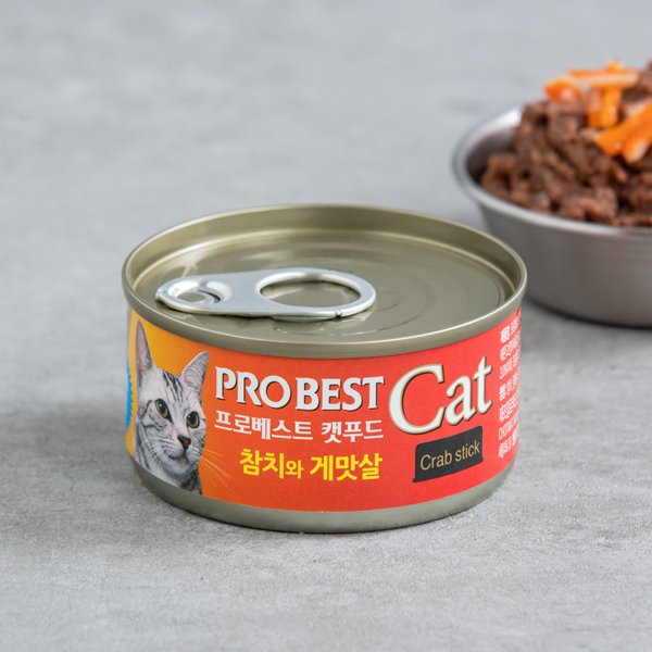 캣 참치와 게맛살 80g