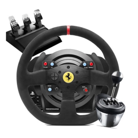 Thrustmaster T300RS 페라리 레이싱 휠 알칸타라 에디션 (+TH8A시프터(3페달))