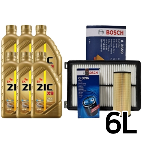 SK������ ��ũ X9 LS 5W30 6L + �������� �ƹݶ�AD 1.6 ����