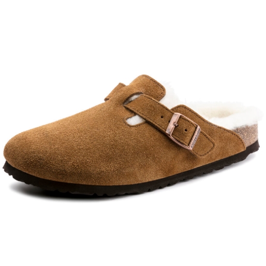  버켄스탁 루플랫 BIRKENSTOCK 남성 샌들 boston shearling sabot narrow fit 1001141 밍크 9
