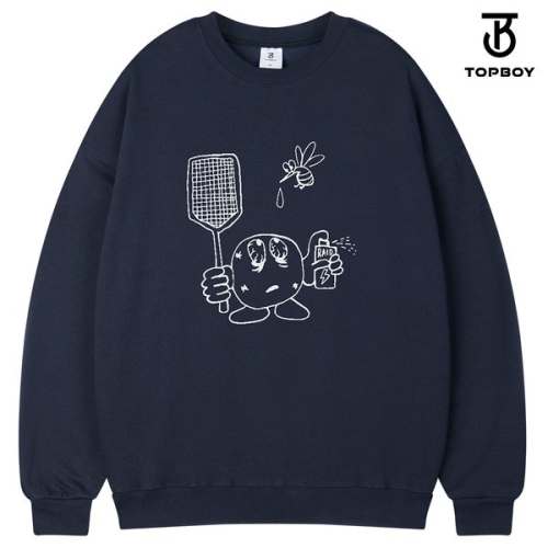 모스키토 오버핏 기모 프린팅 스웨트 셔츠 PTM2112