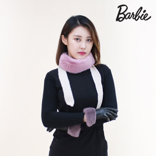  패션갤러리 바비 에코퍼 슬림 목도리 퍼니 BFA9018-DWPK