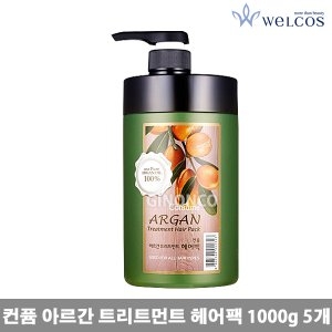 과일나라 아르간 트리트먼트 헤어팩 1000ml (5개)_이미지