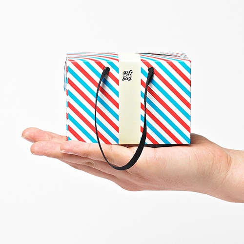 플러스박스 PLUSBOX GIFT BAG (Letter Stripes-Mini)