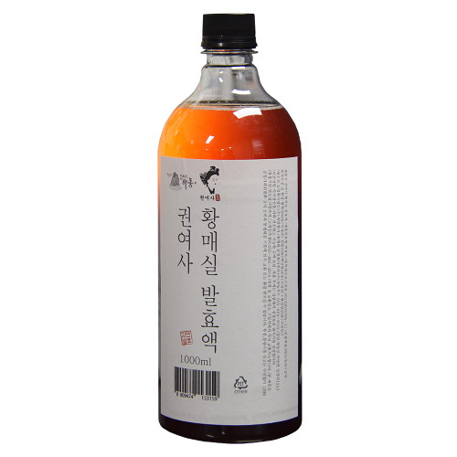 자연향기 하동 권여사 황매실원액 1L (4개)_이미지