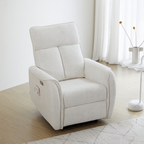 슬레코폼 RS01 모노 원터치 밀키 패브릭 리클라이너 1인용