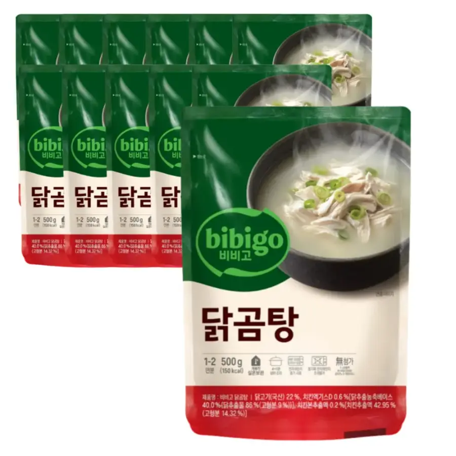 CJ제일제당 비비고 닭곰탕 500g (12개)_이미지