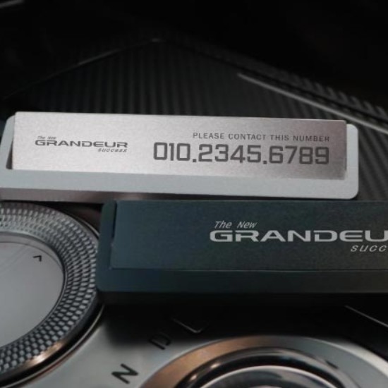 메탈 회전 주차번호판 현대 더 뉴 그랜저 전용