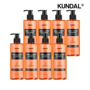 쿤달 올데이 스멜커버 청소년샴푸 트로피컬망고 400ml (8개)_이미지