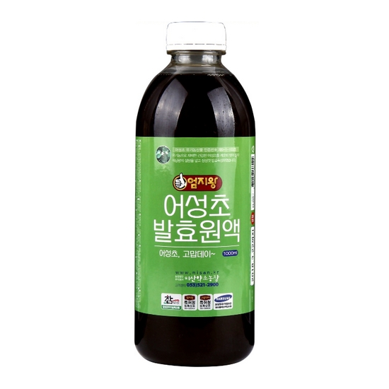 미산약초농장 엄지왕 어성초발효원액 1000ml이미지입니다. 누르면 해당 게시물로 새창이동합니다.