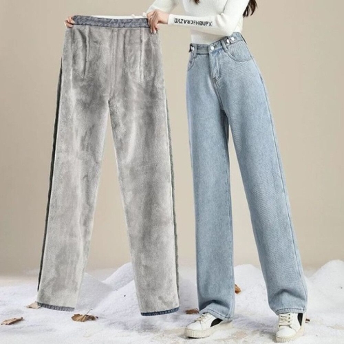 브리치 코키코키 / 리노엘 밍크 슈퍼기모 데님팬츠 빅사이즈