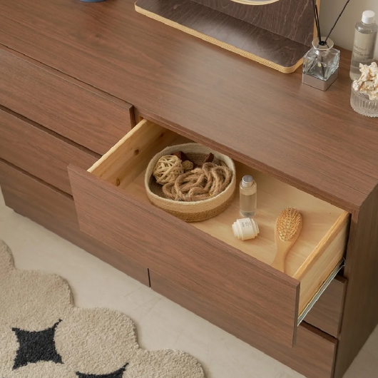 홈인홈 커버 속원목 3단 와이드 서랍장 세트 2400_이미지