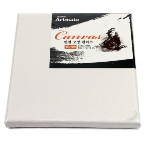 정사각형 모양 면천 캔버스 15x15cm