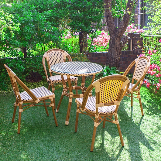 위드퍼니처 나탈리 원형 야외 테이블 700 (의자4개)_이미지