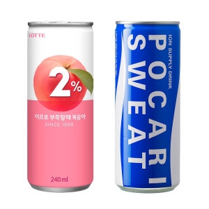 이프로 부족할때 복숭아 240ml 15개 + 포카리스웨트 240ml 15개