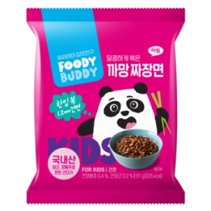 하림 푸디버디 까망짜장면 91g(봉지)