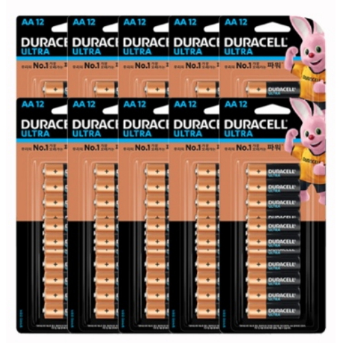 듀라셀 울트라 알카라인 AA (120개)