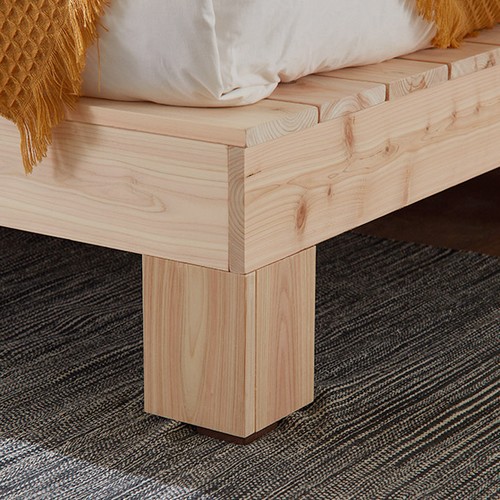 동서가구 힐링 편백나무 하이헤드 침대 SS (양면본넬스프링)_이미지