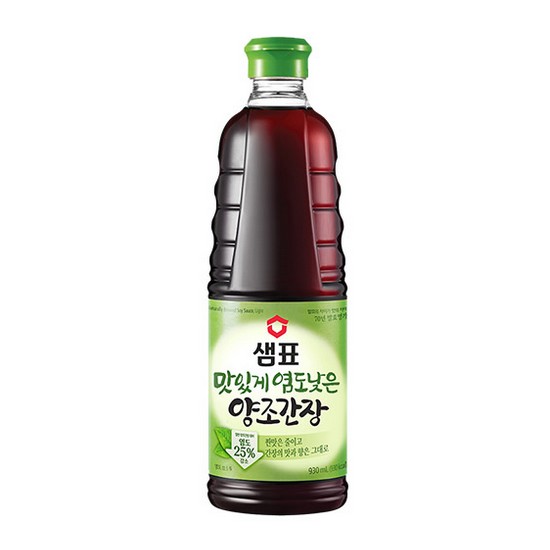 샘표식품 맛있게 염도낮은 양조간장 500ml (4개)_이미지