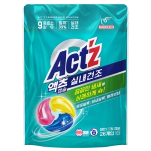 액츠 3x 딥클린 캡슐세제 26개입 (1개)_이미지