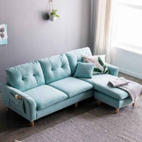 자네트가구 세실리 패브릭 소파 3인용 (스툴포함)_이미지