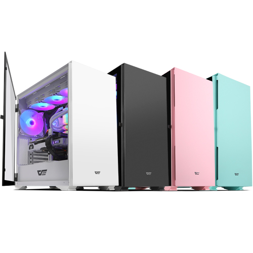 darkFlash DLX22 RGB 강화유리 (화이트)_이미지