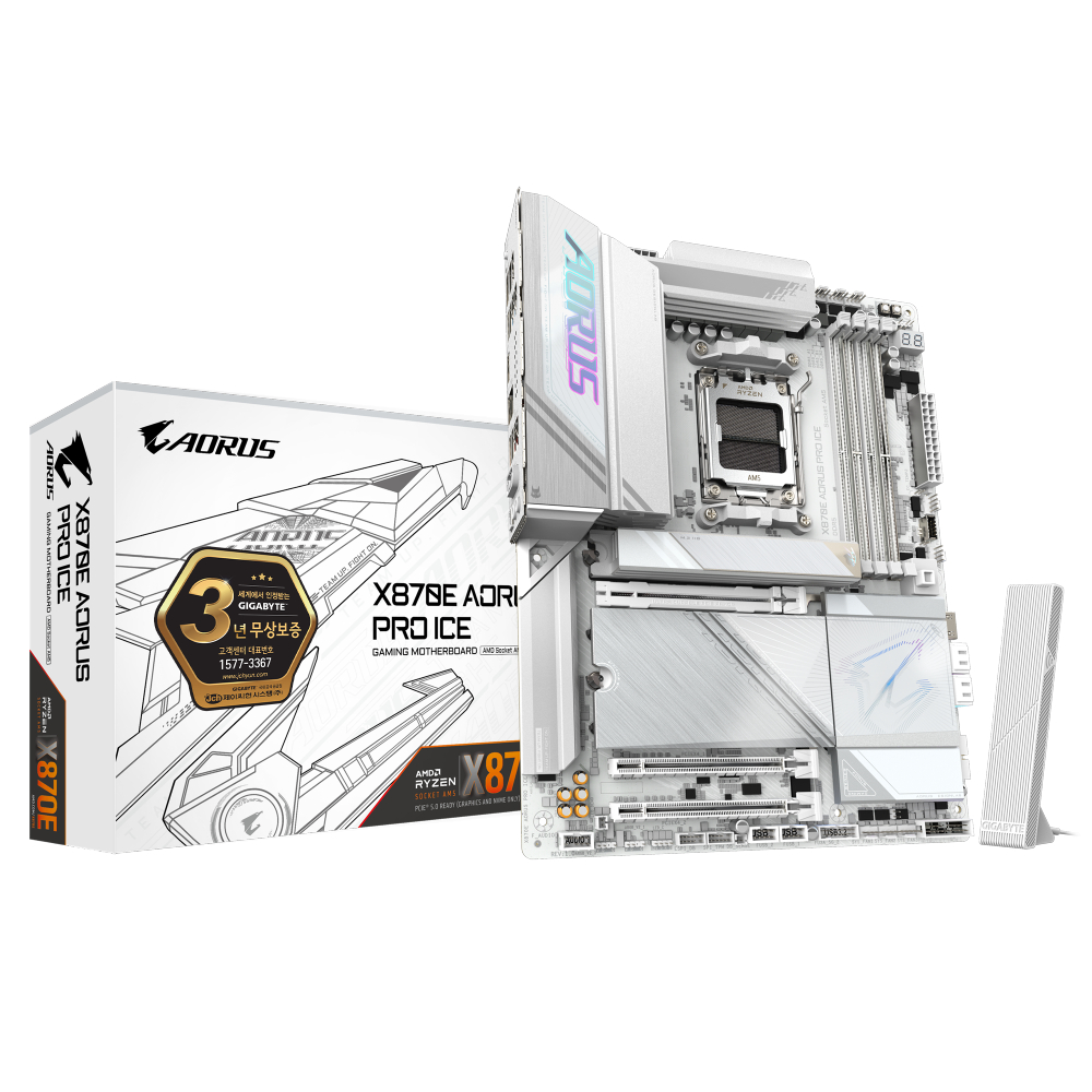 <b>GIGABYTE</b> <b>X870E</b> <b>AORUS</b> <b>PRO</b> <b>ICE</b> 제이씨현